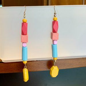 HANDMADE Multicolor Beaded Drop Dangle Fishhook Earrings - BUNDLE IT!